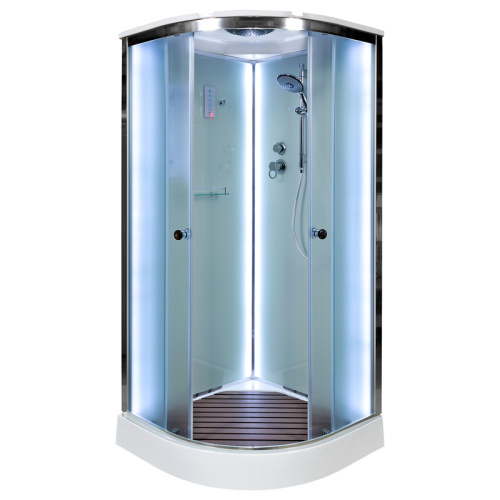 Душевая кабина AvaCan D011SLED 110х110 четверть круга с крышей ориентация универсальная - фото 2