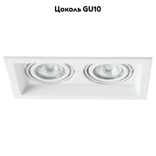 Светильник встраиваемый Arte Lamp Canis (Цанис) A6661PL-2WH - фото 3