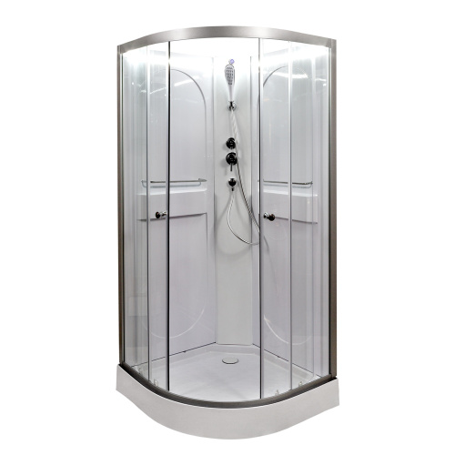 Душевая кабина AvaCan L608NLED 80х80 четверть круга без крыши ориентация универсальная - фото 3