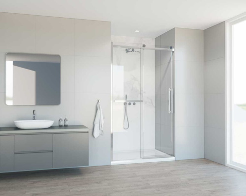 Душевая дверь Vincea Como Soft VDS-1CS120CL 120х195 стекло прозрачное профиль хром глянцевый - фото 2