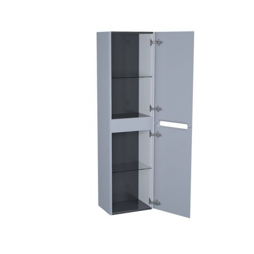 Шкаф-пенал IDDIS Edifice EDI40L0i97 40х30х150 подвесной цвет серый - фото 2