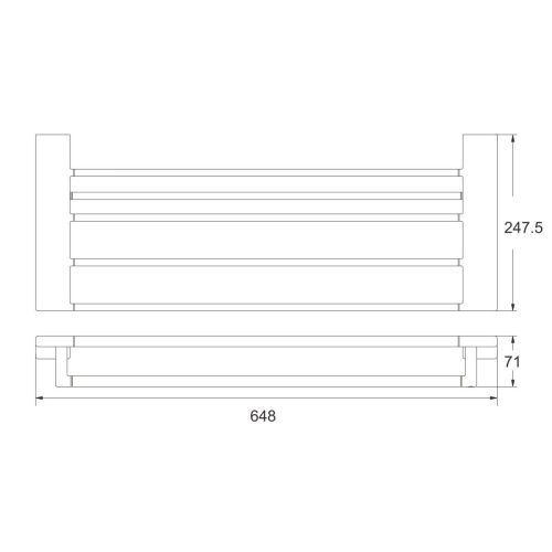 Полка в ванную комнату Rose RG18C RG1808C - фото 3