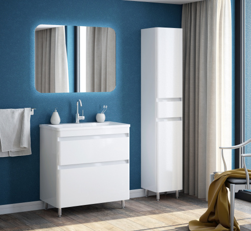 Шкаф Corozo Алабама SD-00000799 60х25х80 подвесной цвет белый - фото 3