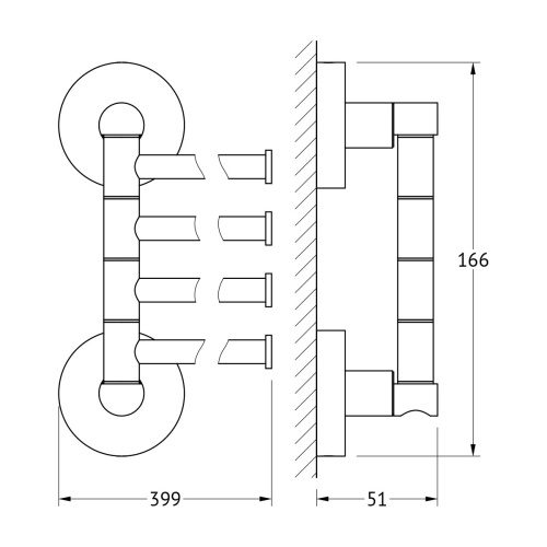 Полотенцедержатель Artwelle Harmonie HAR 025 - фото 2