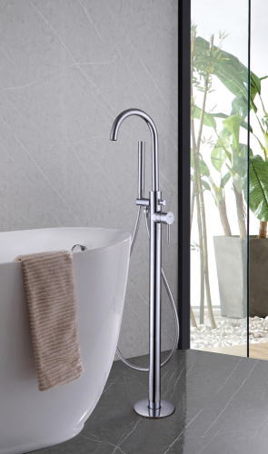 Смеситель ABBER Wasser Kreis AF8115 напольный хром - фото 2