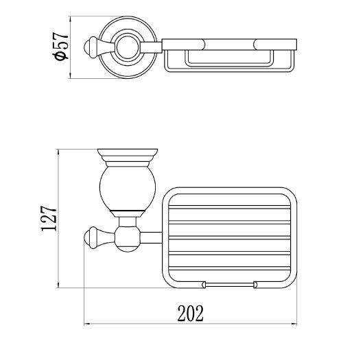 Мыльница Savol S-005732B - фото 3