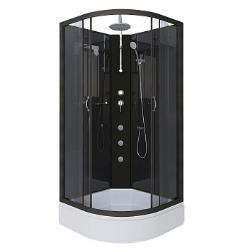 Душевая кабина Niagara Classic 65011434BKTG 90х90 четверть круга без крыши ориентация универсальная