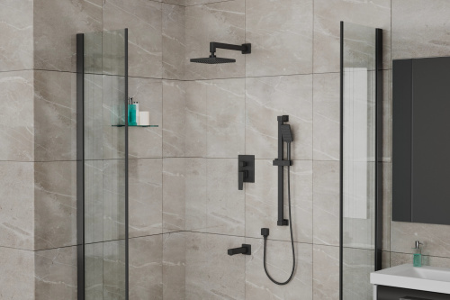 Душевая система Rush Thira TR3635-60Black встраиваемая в стену цвет черный - фото 3