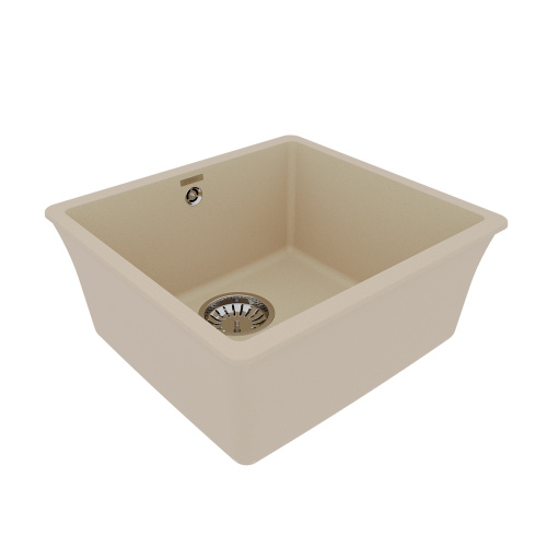 Кухонная мойка LeMark Sinara 440-u 9910068 44х42 цвет бежевый поверхность матовая - фото 2