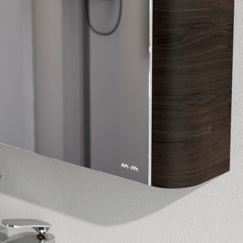 Зеркало-шкаф Am.Pm Sensation M30MCL0801TF 80х15х70 подвесной цвет табачный дуб - фото 5