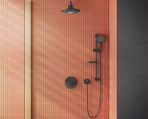 Душевой гарнитур Vitra Bliss A4574336EXP настенный цвет черный матовый - фото 2