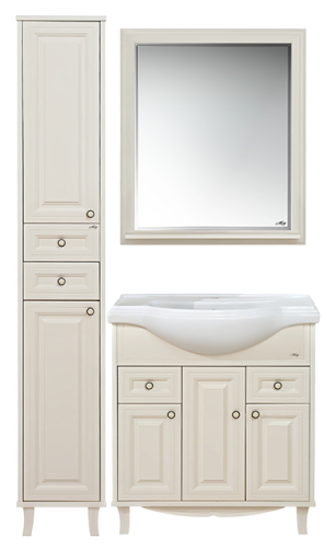 Шкаф-пенал Misty Шармель Л-Шрм05035-5812ЯЛ 35х35х200 напольный цвет бежевый - фото 5