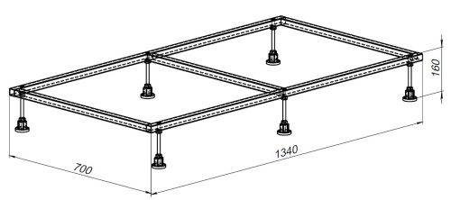 Каркас для поддона Allen Brau 8.00005 - фото 3