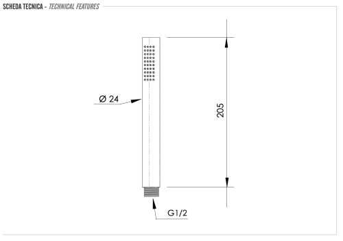 Душевая лейка Remer 317MDX округлая - фото 2