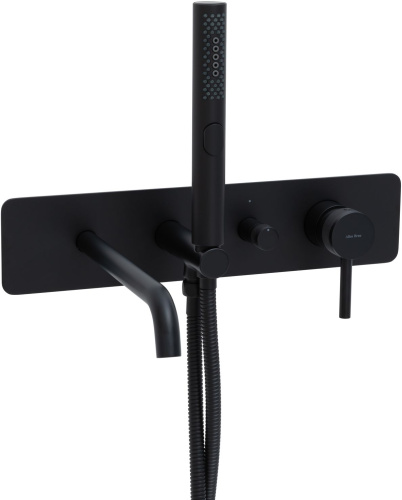 Смеситель для ванны с душем Allen Brau Priority 5.31A05-31 встраиваемый в стену черный - фото 4