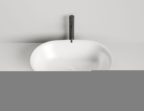 Раковина из искусственного камня S-Stone Salini MONA 110821M 60х40 накладная цвет белый без отверстий под смеситель - фото 3