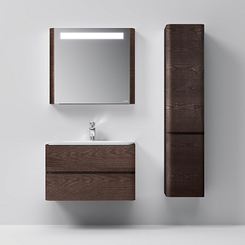 Шкаф-пенал Am.Pm Sensation M30CHR0406TF 40х35х155 подвесной цвет табачный дуб