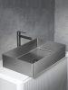 Раковина из нержавеющей стали AltroBagno Solido AltroBagnoSolido001022MtGr 60х40 накладная цвет оружейная сталь