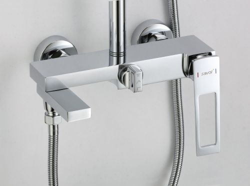 Душевая стойка Savol S-009045A настенная цвет хром - фото 3