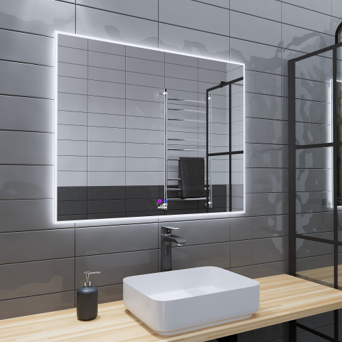 Зеркало в ванную Grossman PRAGMA-норма 189080 90х80 цвет белый - фото 2