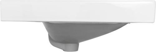 Раковина керамическая Aquanet Flash 00333266 61х47 полувстраиваемая цвет белый 1 отверстие под смеситель - фото 3