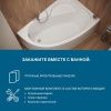 Ванна акриловая Santek Шри-ланка 1WH302395 150х100 пристенная асимметричная без каркаса