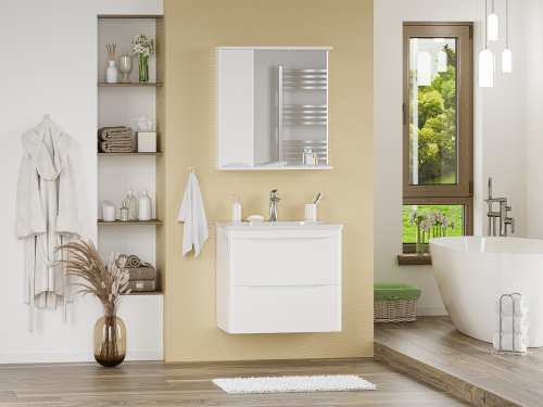 Тумба под раковину Misty Атлантик П-Атл-01070-011П2Я 69х45х61 подвесная - фото 5