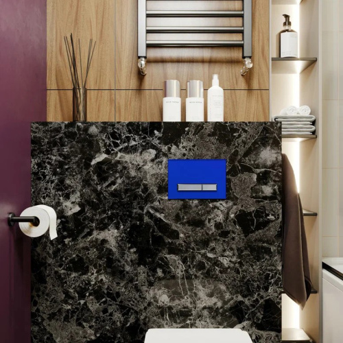 Клавиша смыва механическая Lavinia Boho RelFix 3805005V цвет фиолетовый/хром - фото 3