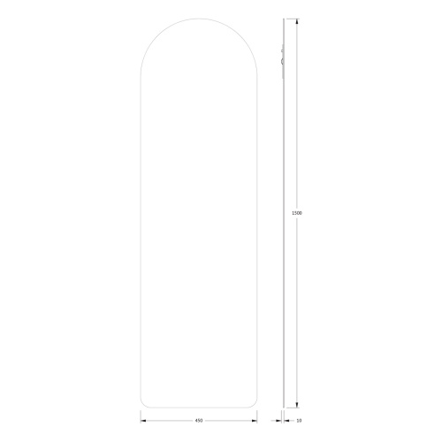 Зеркало в ванную Evoform Primary BY 0102 45х150 цвет хром - фото 2