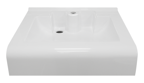 Раковина мебельная из литьевого мрамора Marko Корса 60 5209600 60х51 подвесная цвет белый - фото 3