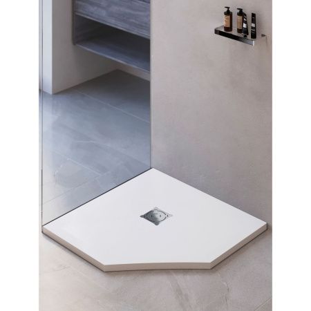 Душевой поддон из искусственного камня RGW Stone Tray 16155100-01 100х100 белый без ножек