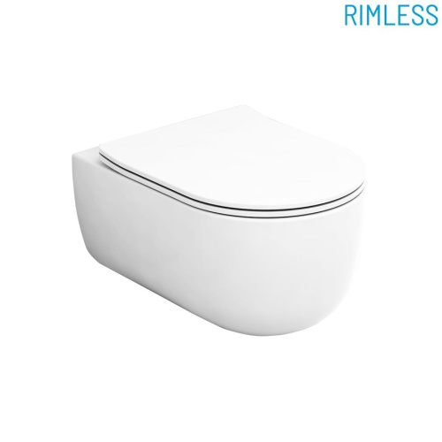 Чаша унитаза подвесная Olympia Milady MIL120223 цвет черный матовый без сиденья безободковая