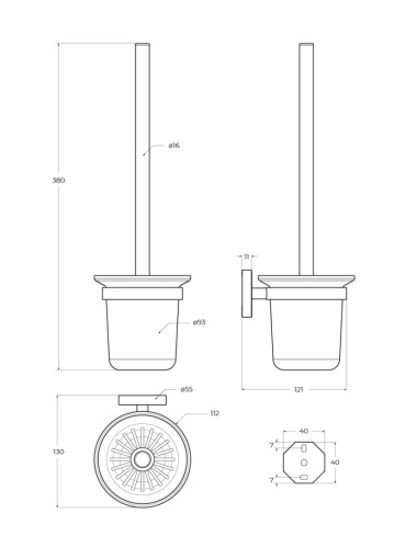 Ершик Cezares RELAX RELAX-TBS-V-BORO - фото 2