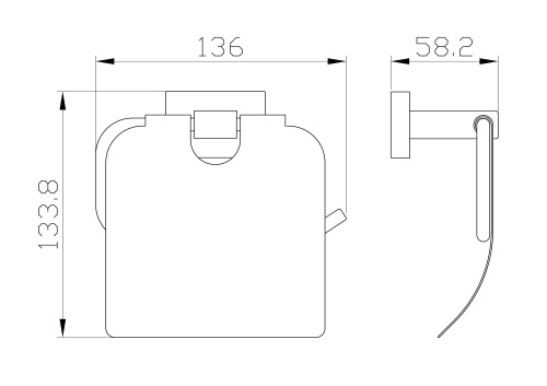 Бумагодержатель Wonzon & Woghand Flat WW-9726 - фото 2