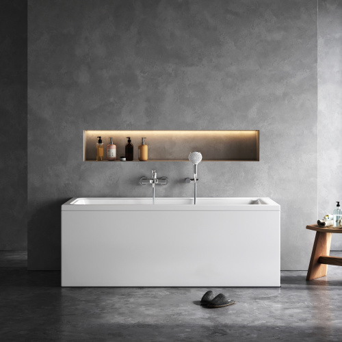 Ванна акриловая Am.Pm Gem W90A-160-070W-A 160х70 пристенная прямоугольная без каркаса - фото 4