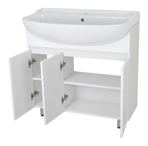 Тумба под раковину Misty Амур Э-Аму01080-021Н 79х30х70 напольная - фото 4