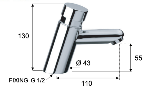Кран порционный для раковины Remer Tempor TE18 - фото 2