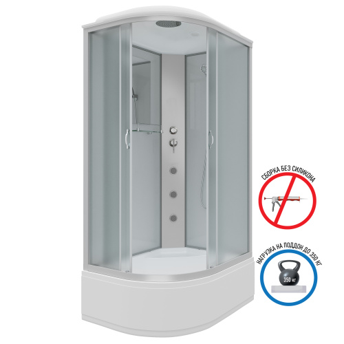 Душевая кабина Niagara Classic 23101424RG 120х80 асимметричная с крышей ориентация правая - фото 2