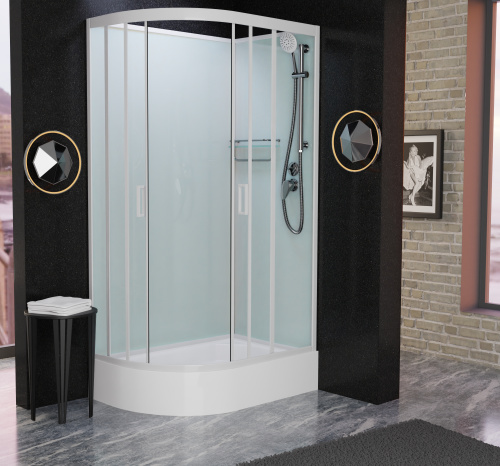 Душевая кабина Frank 130009 120х80 без крыши ориентация правая - фото 2