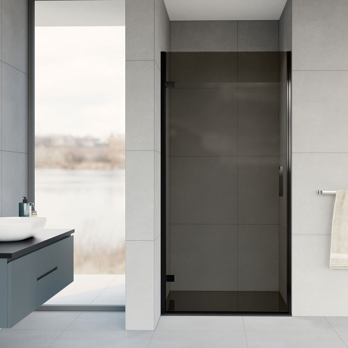 Душевая дверь Vincea Flex VDP-1F900CGB 90х200 стекло тонированное профиль черный
