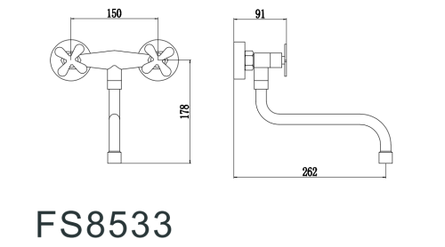 Смеситель для кухни Fmark FS8533 на мойку сатин - фото 2