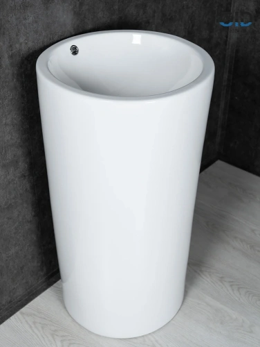 Раковина керамическая Gid Autonomo 81107 46х46 напольная цвет белый без отверстий под смеситель - фото 5