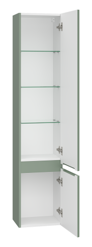 Шкаф-пенал Brevita Victory VIC-05035-080R 35х28х165 напольный/подвесной цвет зеленый - фото 4