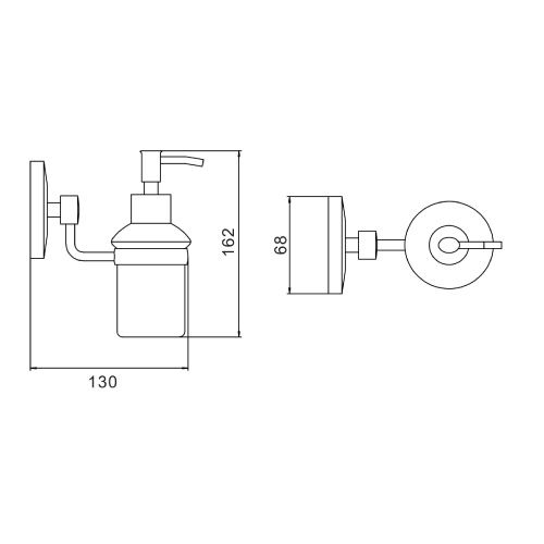 Дозатор для жидкого мыла Savol S-007131 - фото 3