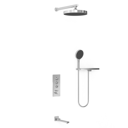 Душевая система Vincea VSFW-433TI2RCH встраиваемая в стену с термостатом - фото 2