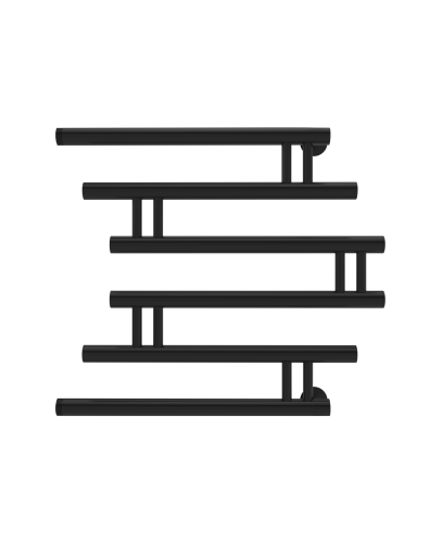 Полотенцесушитель Indigo Zip FZW60-60BR 71х63 водяной черный муар - фото 2