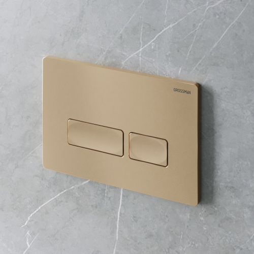 Клавиша смыва механическая Grossman Pragma 700.K31.03.310.310 цвет золото - фото 3