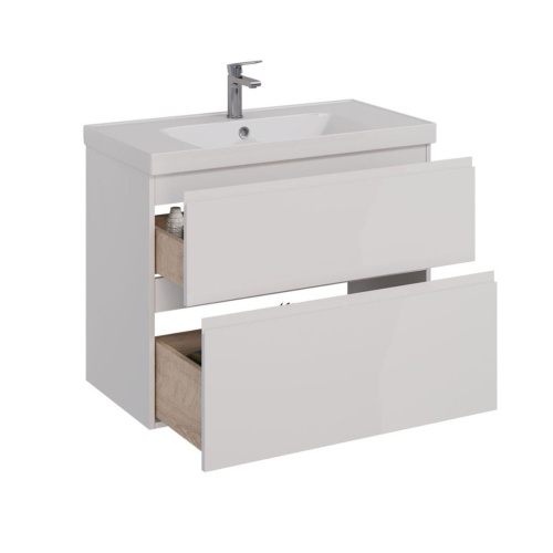 Тумба под раковину LeMark Veon LM01V90T 87х45х68 напольная/подвесная цвет белый - фото 2