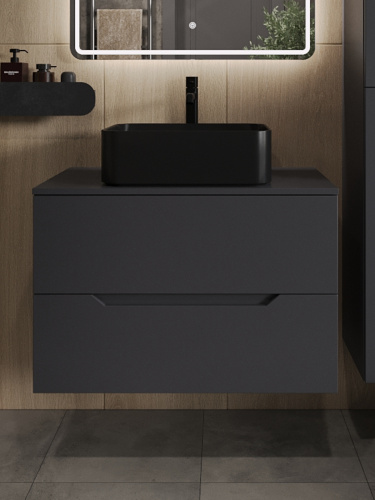 Тумба с раковиной Orange Line Li-80TugMDF+B02-460MB 81х46х68 - фото 3