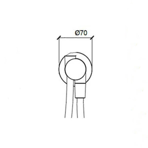 Вывод из стены в комплекте со шлангом Almar Modular E192000.MB - фото 2